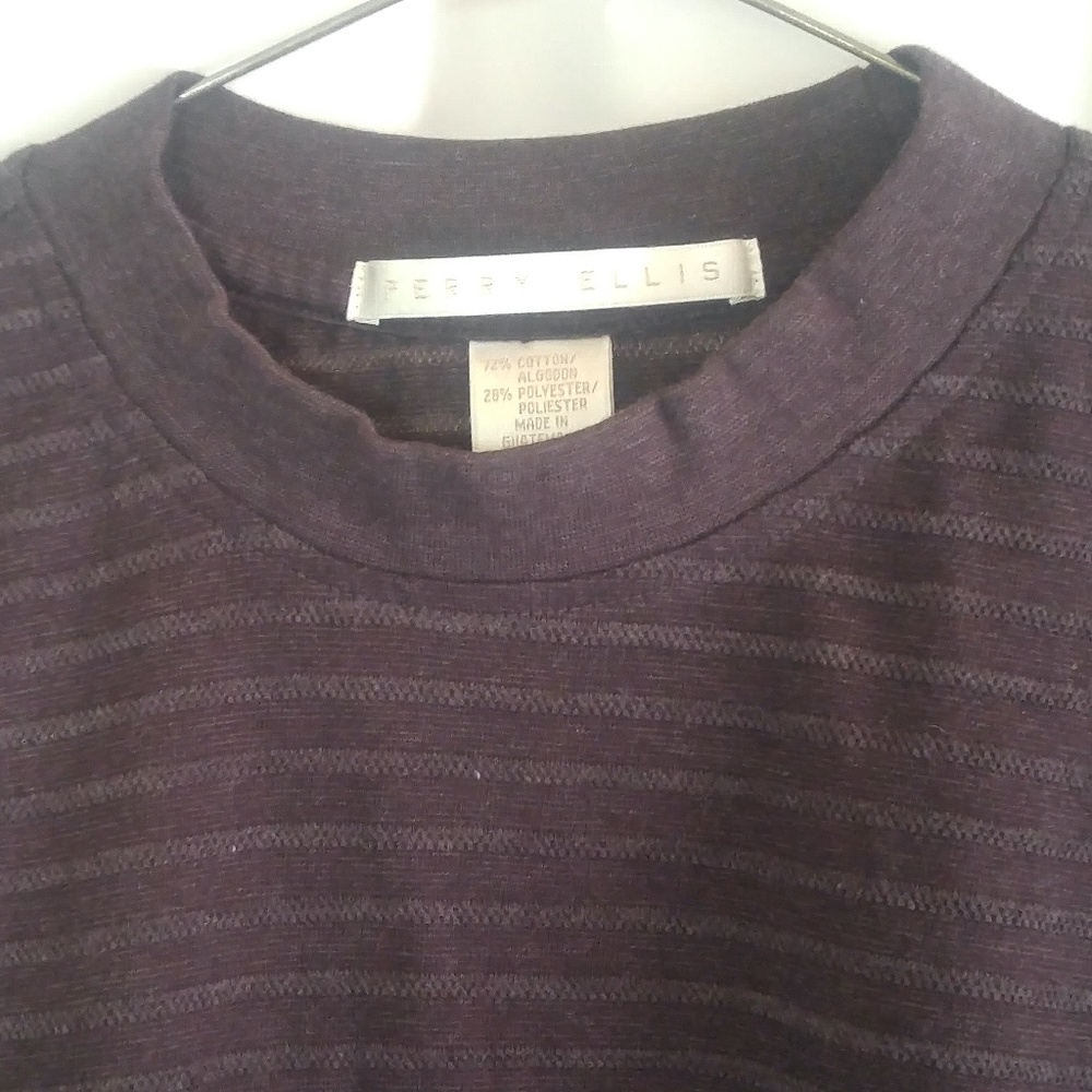 Perry Ellis Rib Knit Crew Neck Pullover - Picture 3 of 4